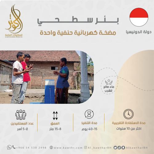 بئر سطحي مضخة كهربائية حنفية واحدة - إندونيسيا