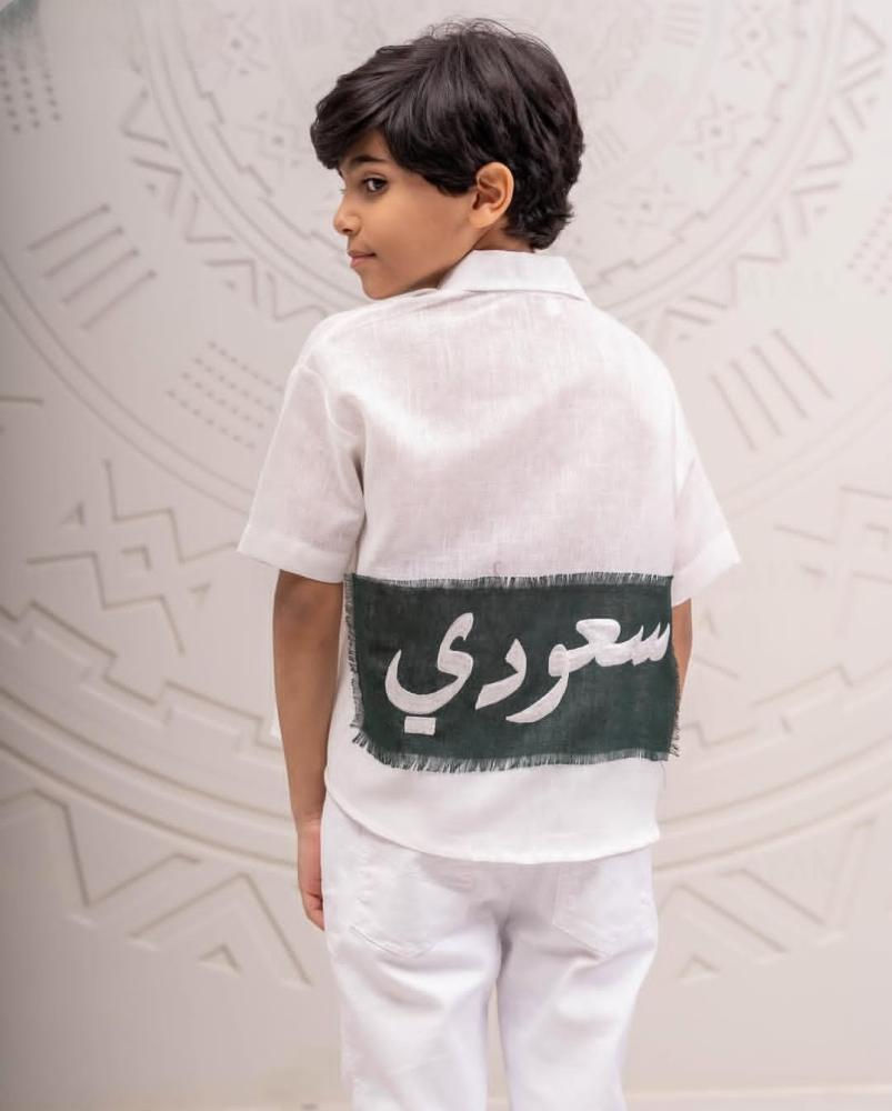 قميص كتان كم طويل