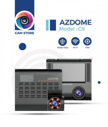 داش كام azdome c9 pro بث مباشر وتتبع 4G