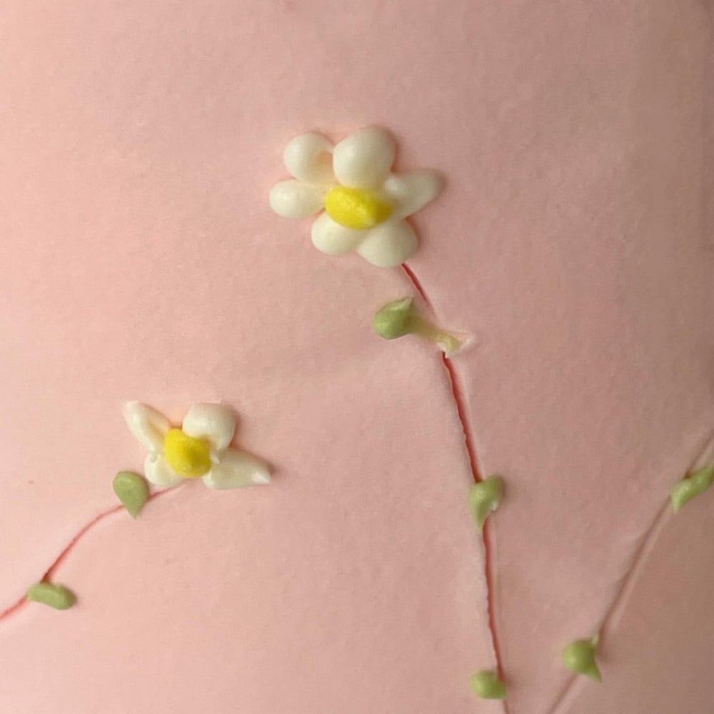 8inch Tall Flowers Cake