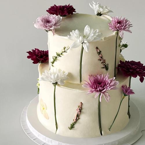 2tier Flowers Cake