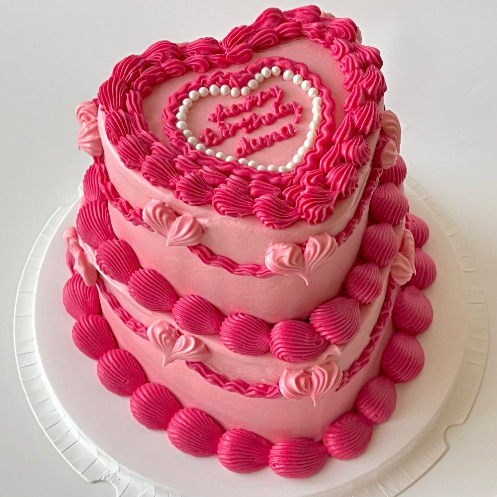 2 TIER HEART SHAPED CAKES WITH GP ROSES | SHAMITHA (SUGAR REEF) | Flickr