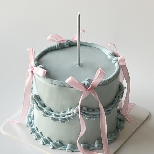 Tall Ribbons Cake