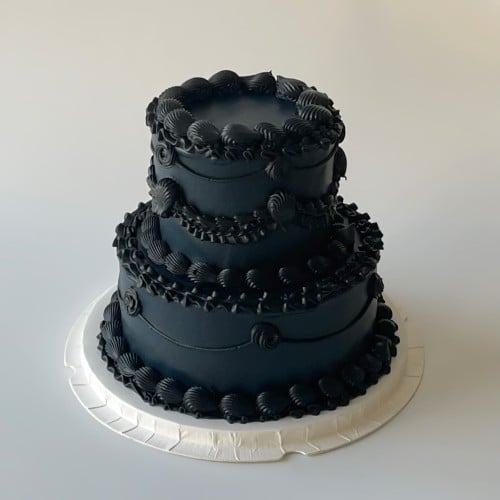 8inch 2tier Black Cake