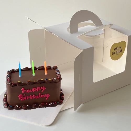 6inch rectangular Chocolate Cake