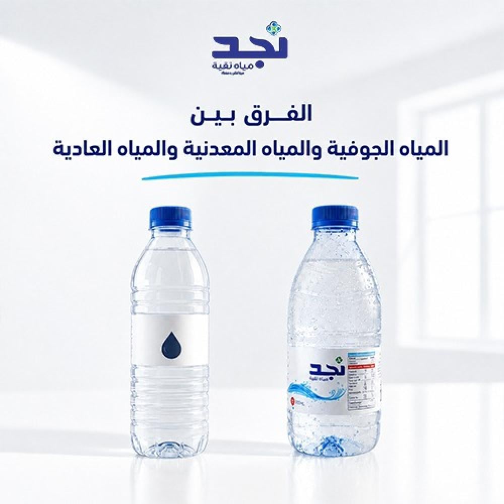 الفرق بين المياه الجوفية والمياه المعدنية والمياه العادية