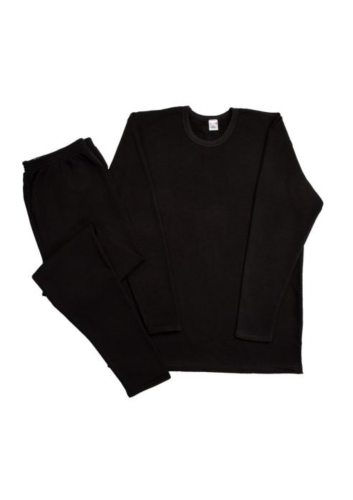 بجامة فرو كم طويل ( اسود )