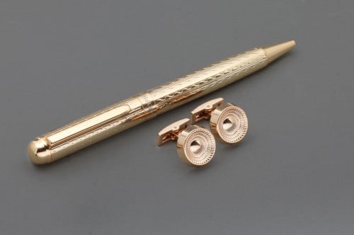 طقم قريفون ( قلم + كبك ) 1512