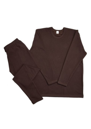 بجامة فرو كم طويل ( بني )