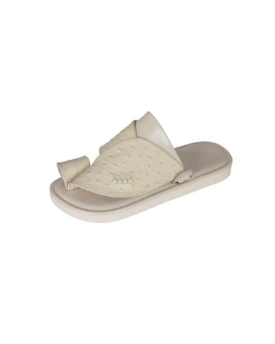 حذاء نعام باللون السكري