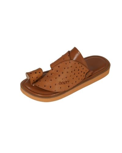 حذاء نعام باللون الجملي