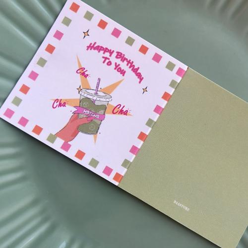 بطاقة اهداء happy birthday ماتشا - أكياس باء