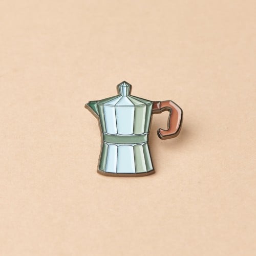 دبوس معدني - moka pot coffee