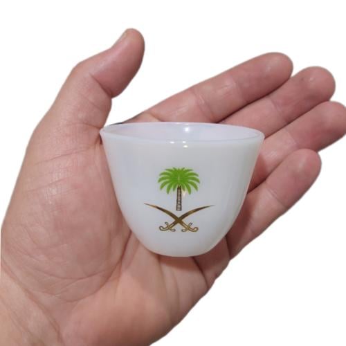 فنجان سيف بلص سيفين ونخلة ١٢ حبة