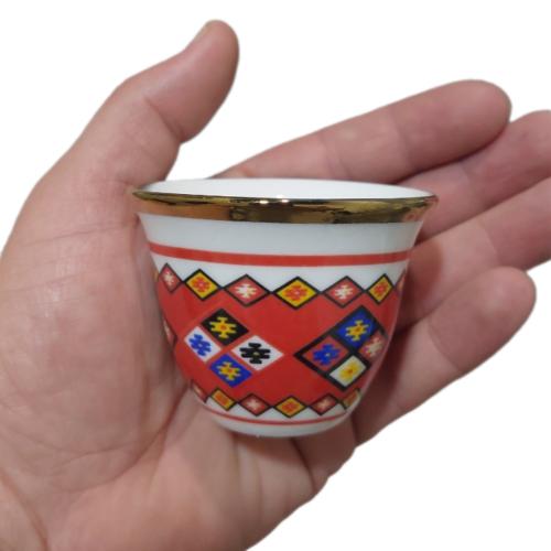 فنجان عسيري احمر 12674