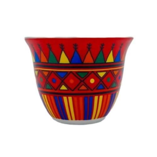 فنجان عسيرى احمر صغير