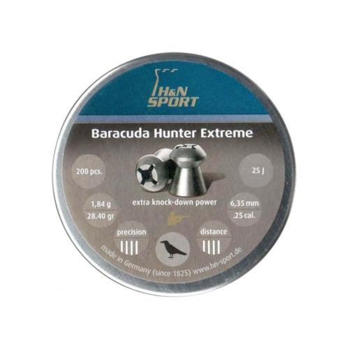 رصاص اتش ان باراكدودا هنتر اكستريم عيار 6.35