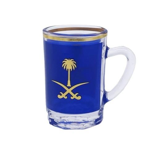 بيالة سيفين ونخلة ازرق 13848