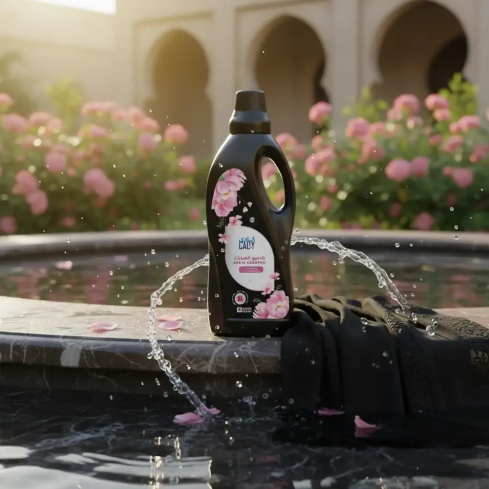 شامبو غسيل العبايات بعطر الورد