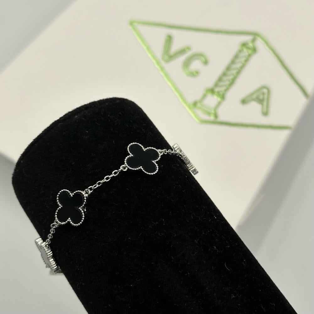 سوارة فان كليف فضي واسود متجر ايڤا