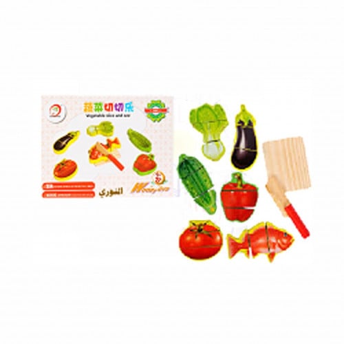 خضروات خشب لتعليم الكسور