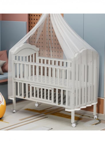 سرير اطفال كلاسيكي وانيق مع كفرات 120×60سم