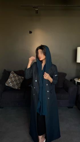 بليزر قماش لينن بترولي