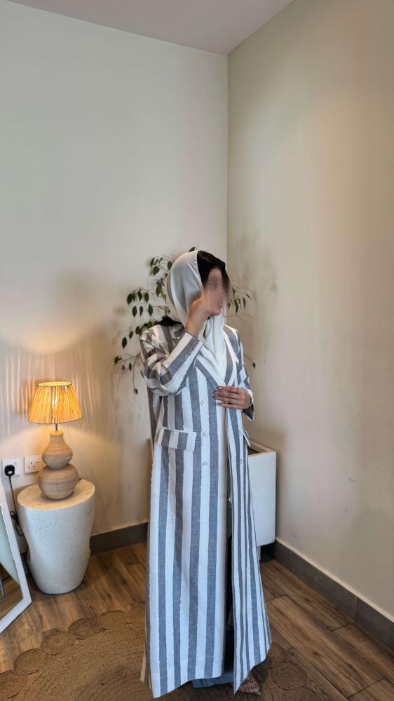 بليزر لينن مخطط زري جديد