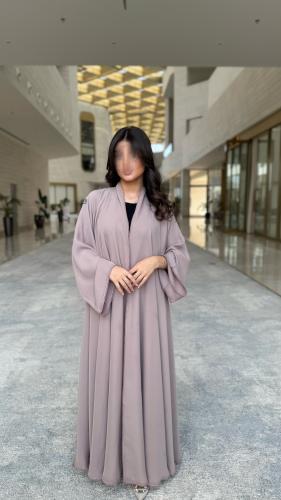 عبايه فرح دبل كلوش موف فاتح