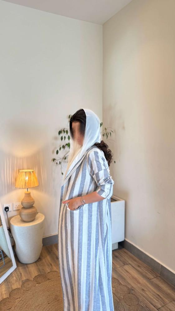 بليزر لينن مخطط زري جديد