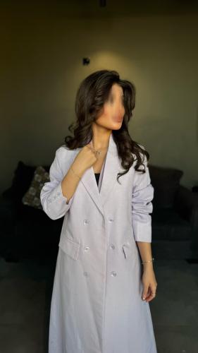 بليزر قماش لينن زهري