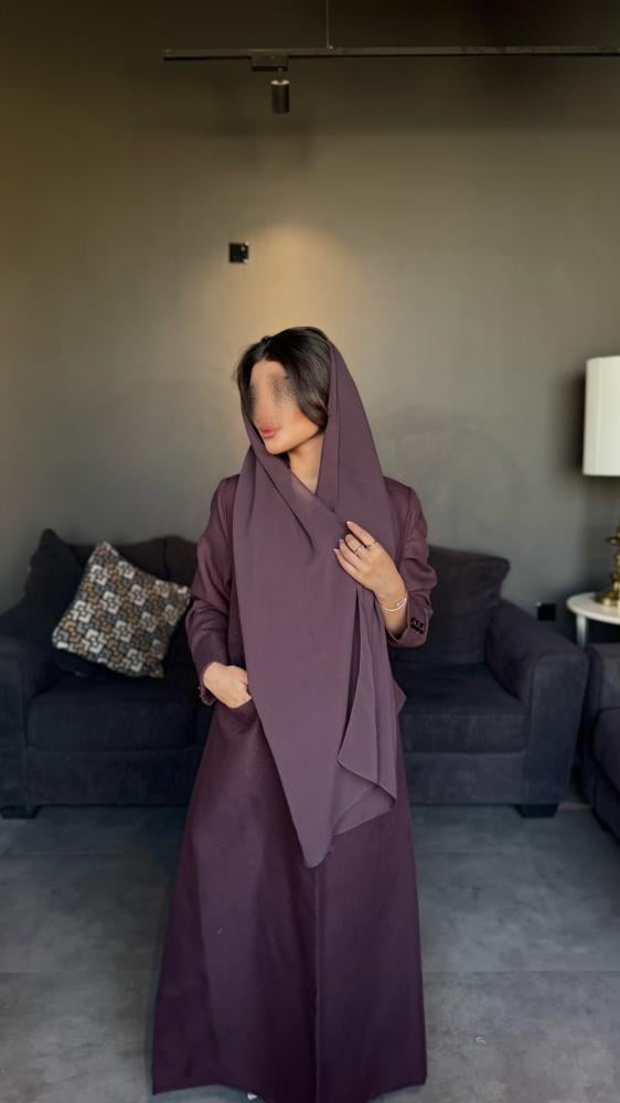 بليزر قماش لينن عنابي