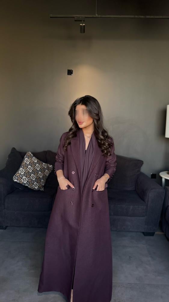 بليزر قماش لينن عنابي