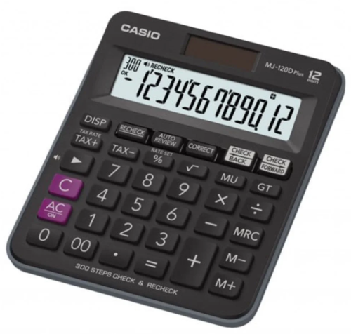 CASIO آلة حاسبة مع الضريبة 12 خانة CASIO MJ-120D P...
