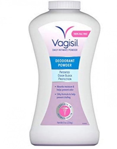 بودرة فيغاسيل مزيلة لرائحة العرق وجفاف طوال اليوم Vagisil