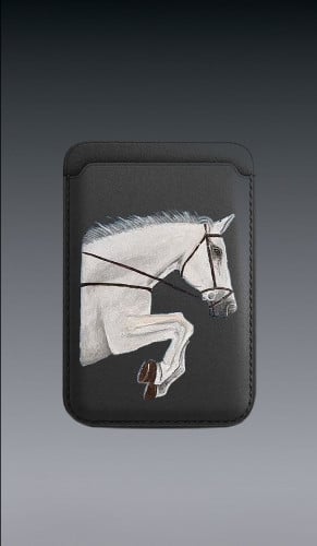 رسمة حصان ابيض magsafe لون أسود