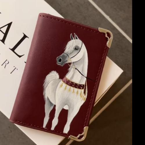 خيل محفظة عنابي