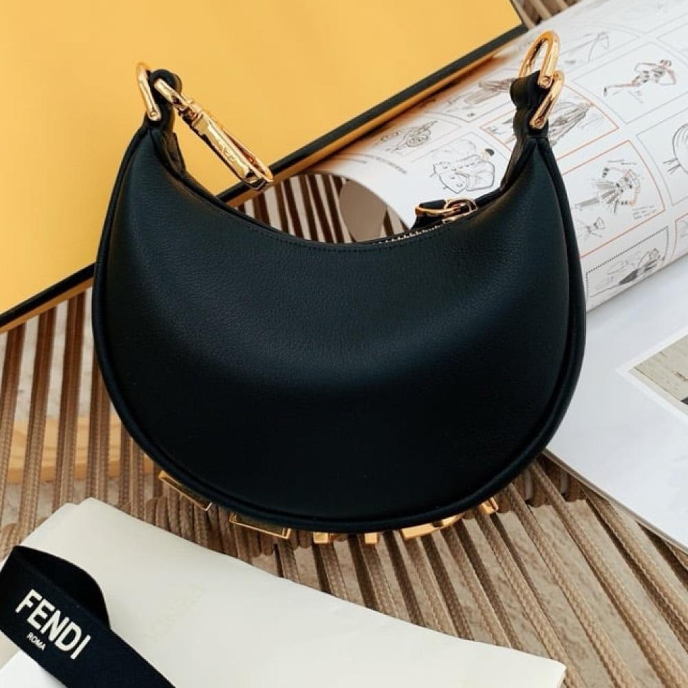 Nano Fendigraphy Black leather