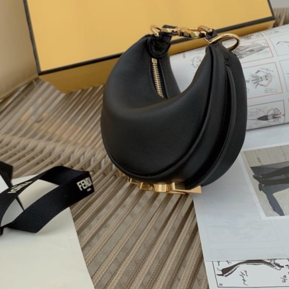 Nano Fendigraphy Black leather