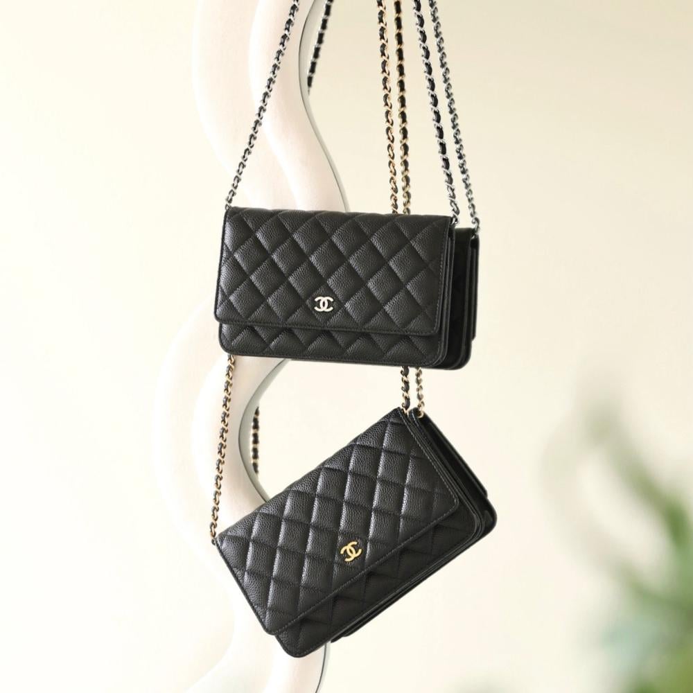 Chanel Caviar Wallet On Chain