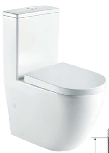 كرسي افرنجي ارضي ONE562 ابيض 25 سم دائري UF