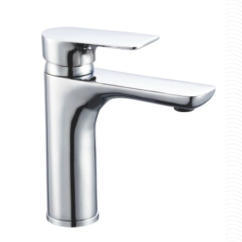 خلاط مغسلة كروم قصير