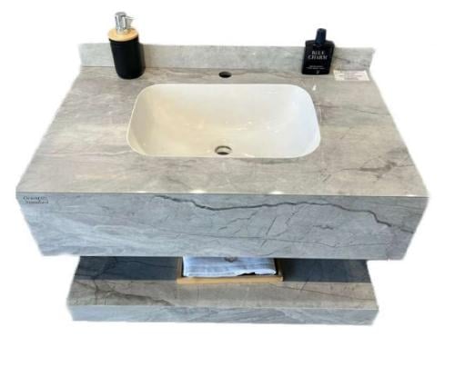 مغسلة بورسلان حوض  ليزر OS176 صيني 816228 رمادي مرخم لامع