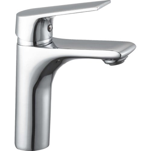 خلاط مغسلة كروم قصير