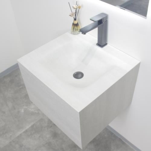 مغسلة بورسلان تعليق OS250077 ترافرتينو رمادي فاتح 50*45*35 سم