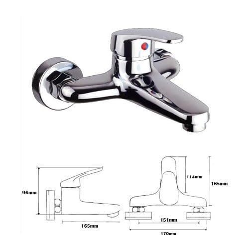خلاط وضوء كروم