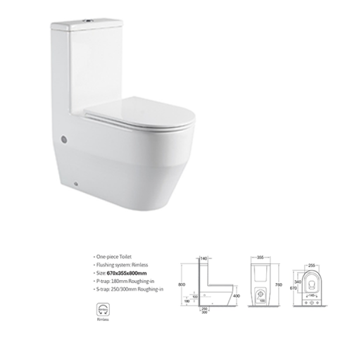 كرسي افرنجي ارضي LOLO511 ابيض 30 سم دائري 67*35*80 سم UF