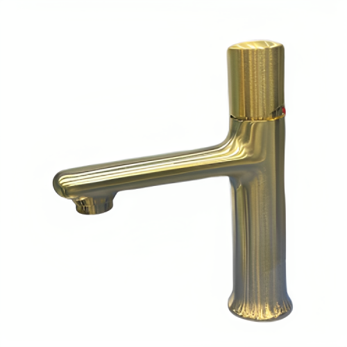 خلاط مغسلة FUSION ذهبي مطفي قصير  REMER