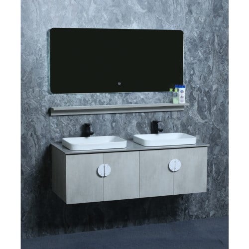 مغسلة خشب رمادي مقاس 120سم