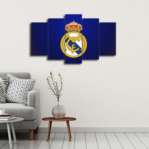لوحة حائط شعار ريال مدريد خشب MDF